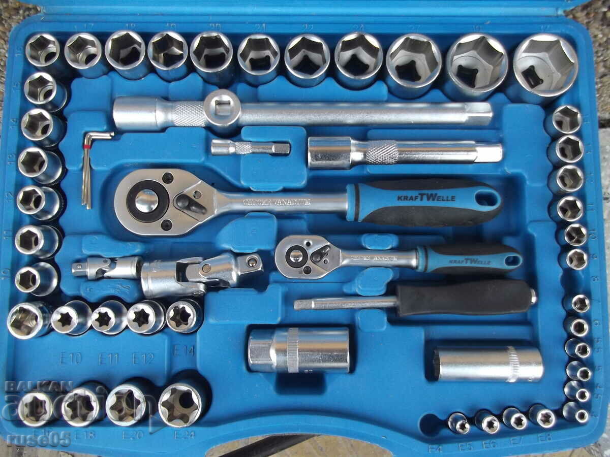 Tool set "KRAFTWELLE - Professional Line" with price 100.00 BGN | € 51.13 Tool set "KRAFTWELLE - Professional Line" with price 100.00 BGN | € 51.13