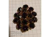 Old garnet brooch