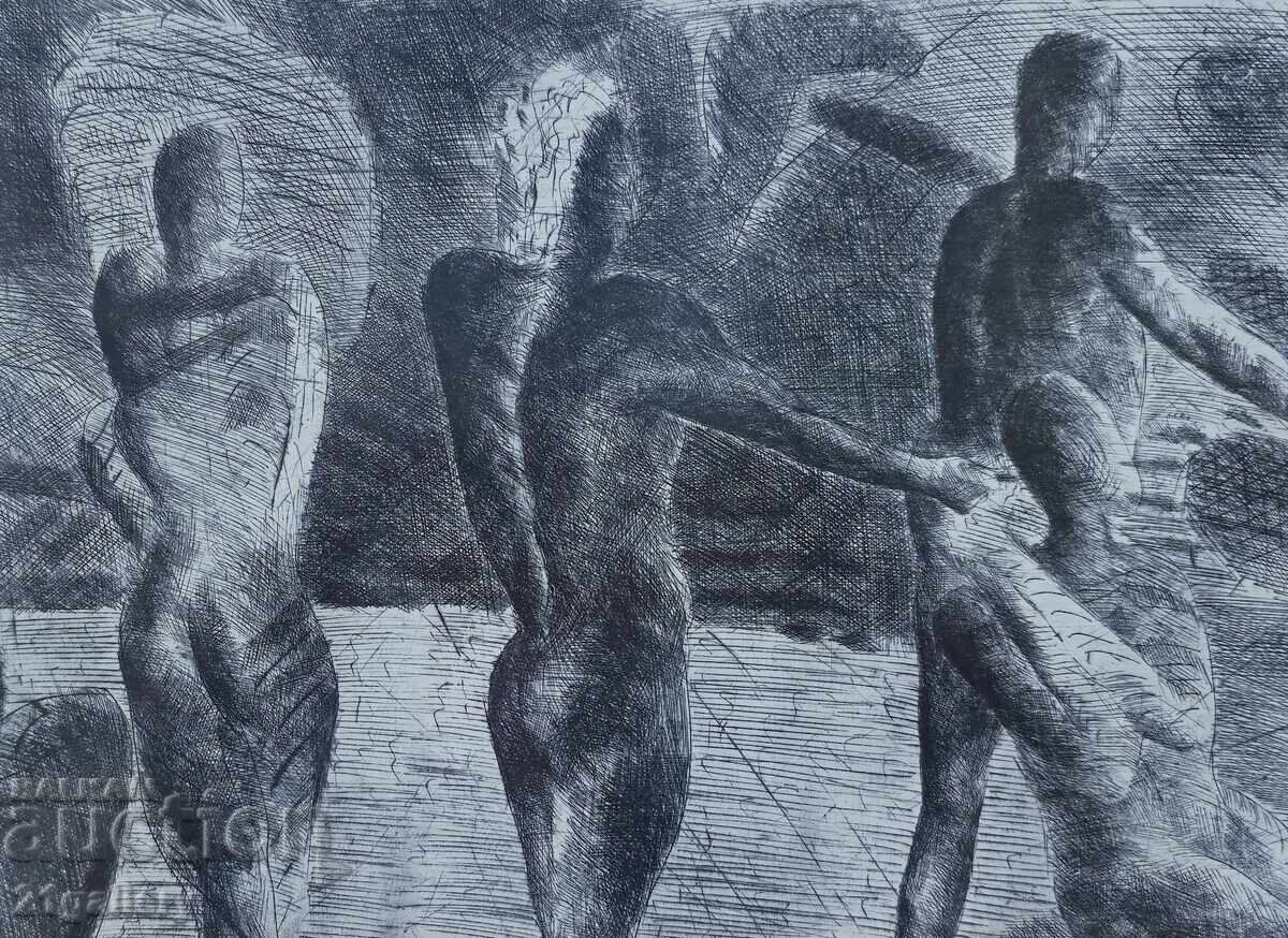 Galab Galabov (1956 - ) graphic abstract composition - 5 Galab Galabov (1956 - ) graphic abstract composition - 5