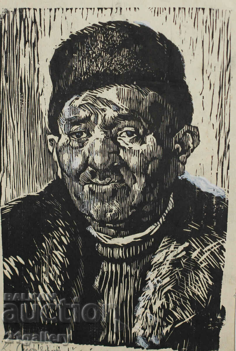 Konstantin Smolyanov (1938–2008) painted portrait Konstantin Smolyanov (1938–2008) painted portrait