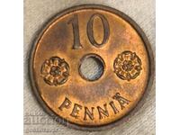 Finlanda 10 pence 1942 UNC