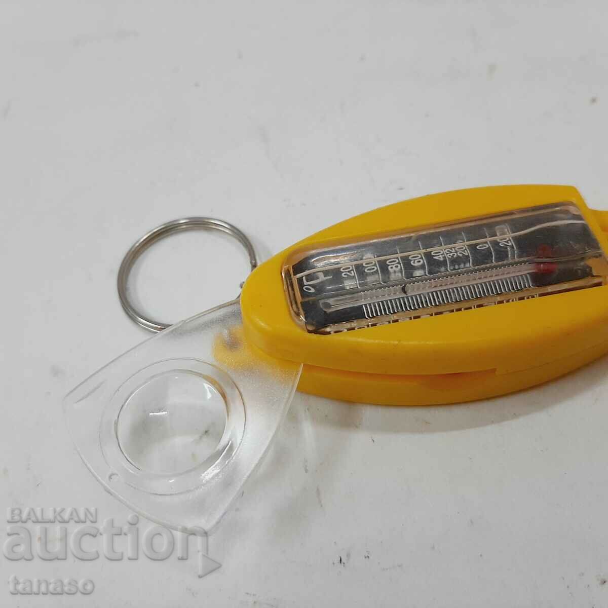 Old key chain, thermometer, whistle(11.5) - 6 Old key chain, thermometer, whistle(11.5) - 6