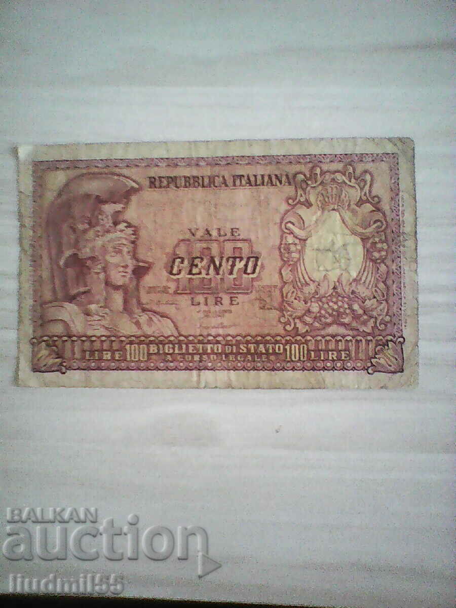 ITALY - 100 LIRES 1951