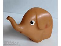 . ELEPHANT SOC RUBBER TOY DOLL