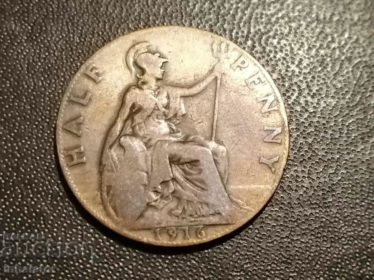 1916 1/2 penny