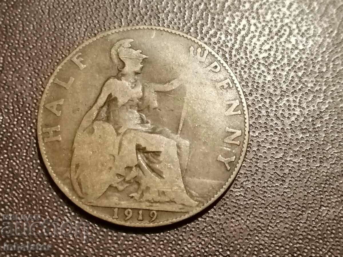 1919 1/2 penny