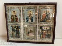 MARE LITOGRAFIE RELIGIOASĂ BISERICEASCĂ SFINȚI SFINȚI SFINȚI