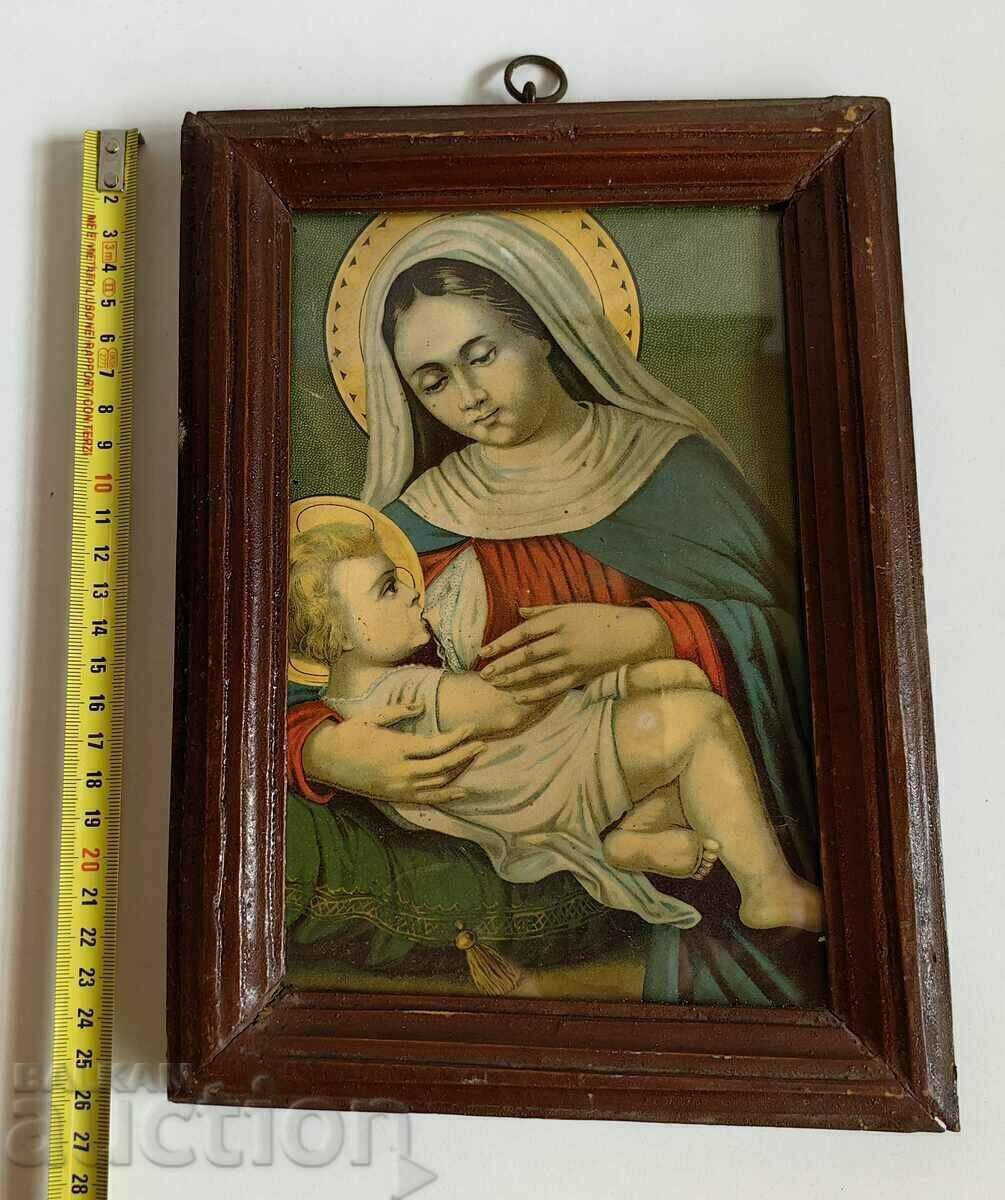 Delivery of .19TH CENTURY VIRGIN OF CHRIST RELIGIOUS CHURCH LITHOGRAPHY Delivery of .19TH CENTURY VIRGIN OF CHRIST RELIGIOUS CHURCH LITHOGRAPHY