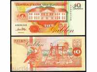 SURBAN AUCTIONS SURINAM 10 GOLDEN 1996 UNC