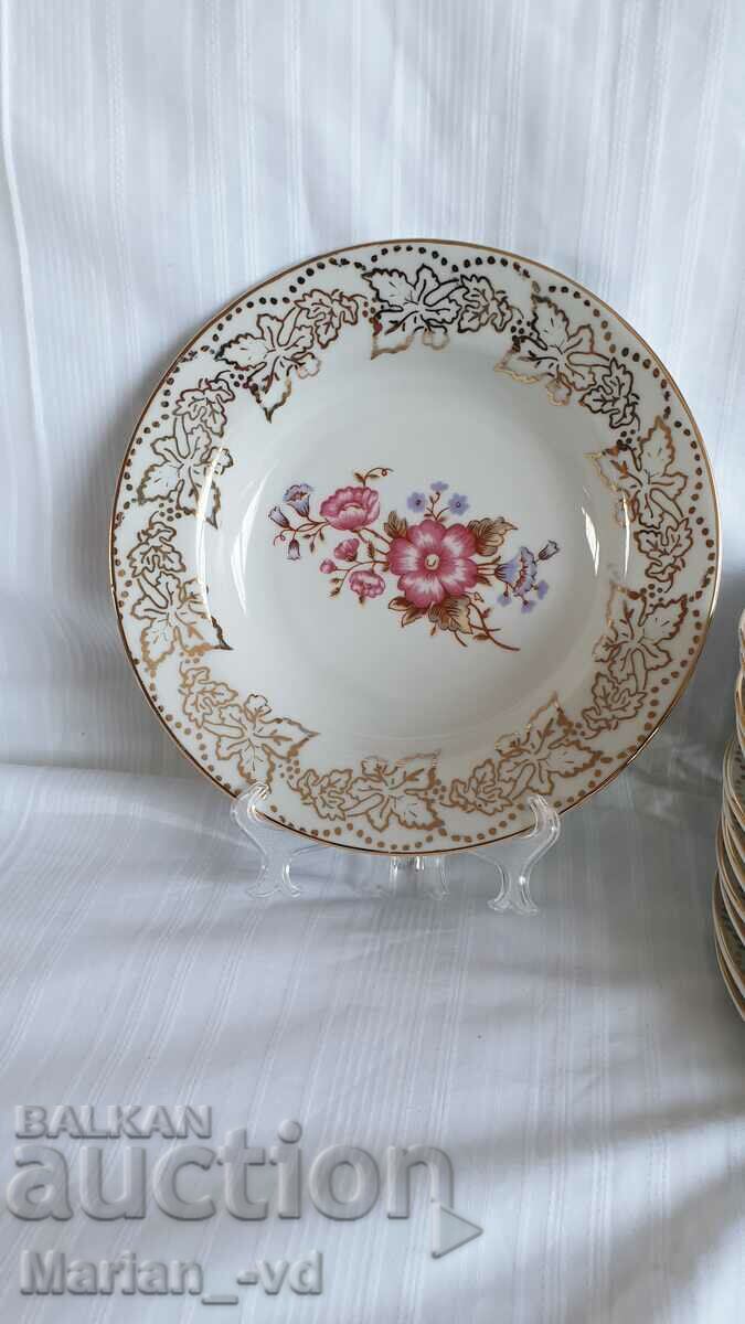 Set of porcelain plates by Kosta Yordanov - Vidin - 12 pieces with price 120.00 BGN | € 61.36