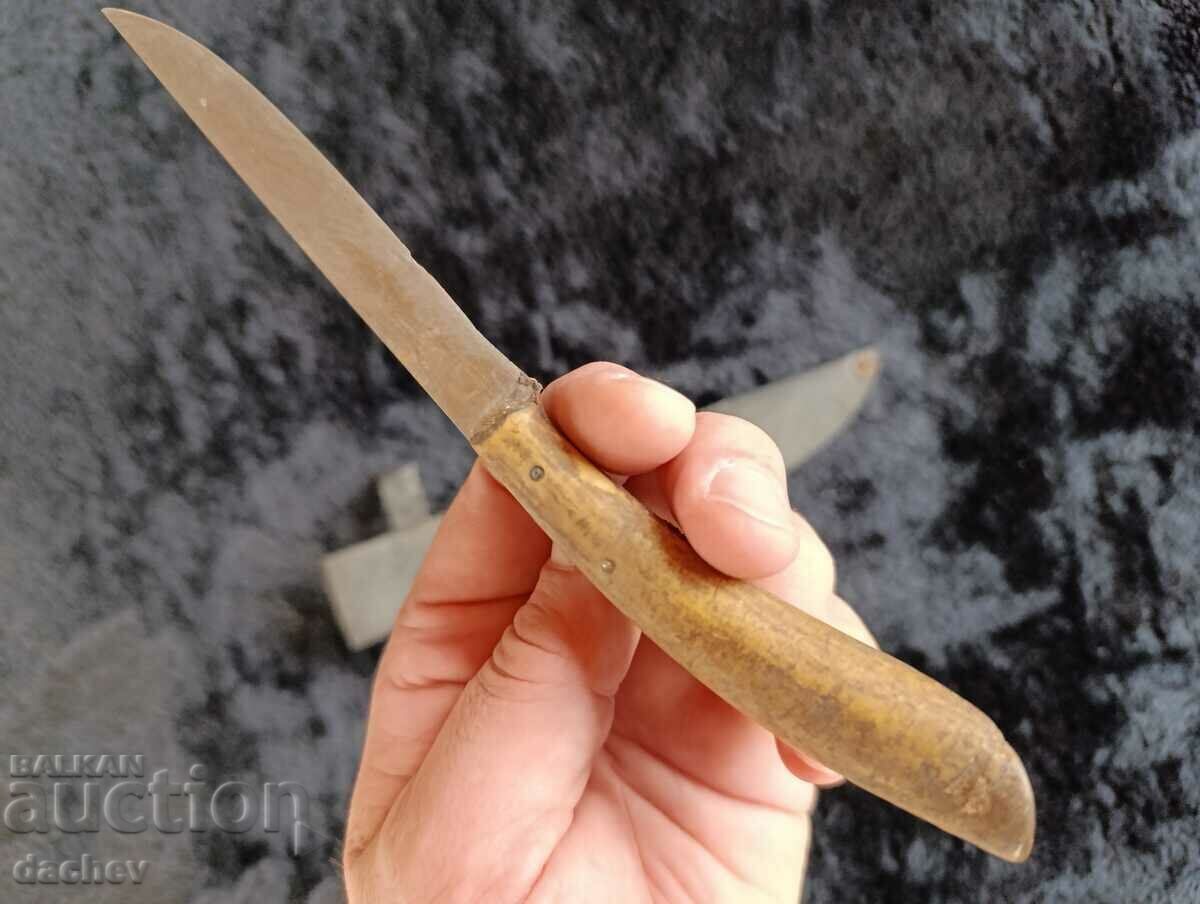 Old Renaissance Bachelor's dagger knife shank with bone handle - 5 Old Renaissance Bachelor's dagger knife shank with bone handle - 5