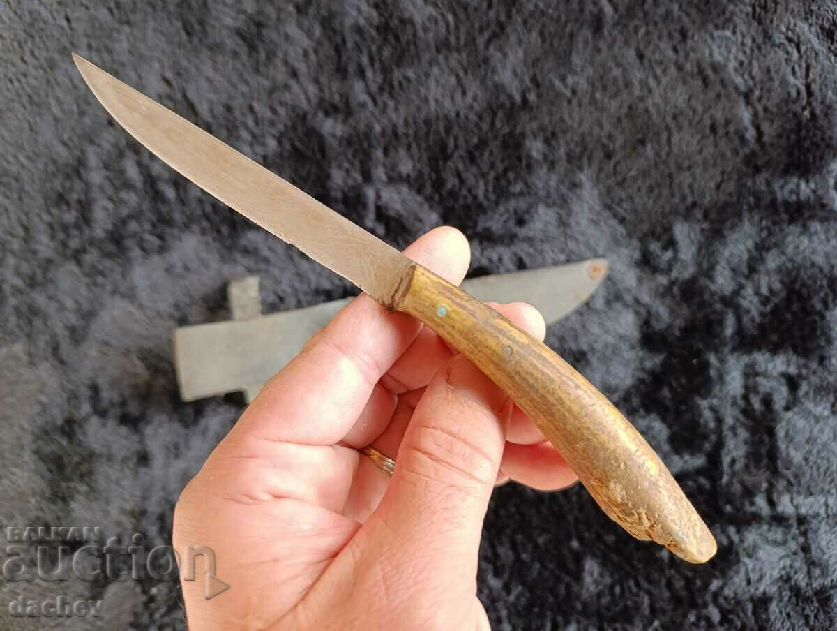 Old Renaissance Bachelor's dagger knife shank with bone handle - 6 Old Renaissance Bachelor's dagger knife shank with bone handle - 6