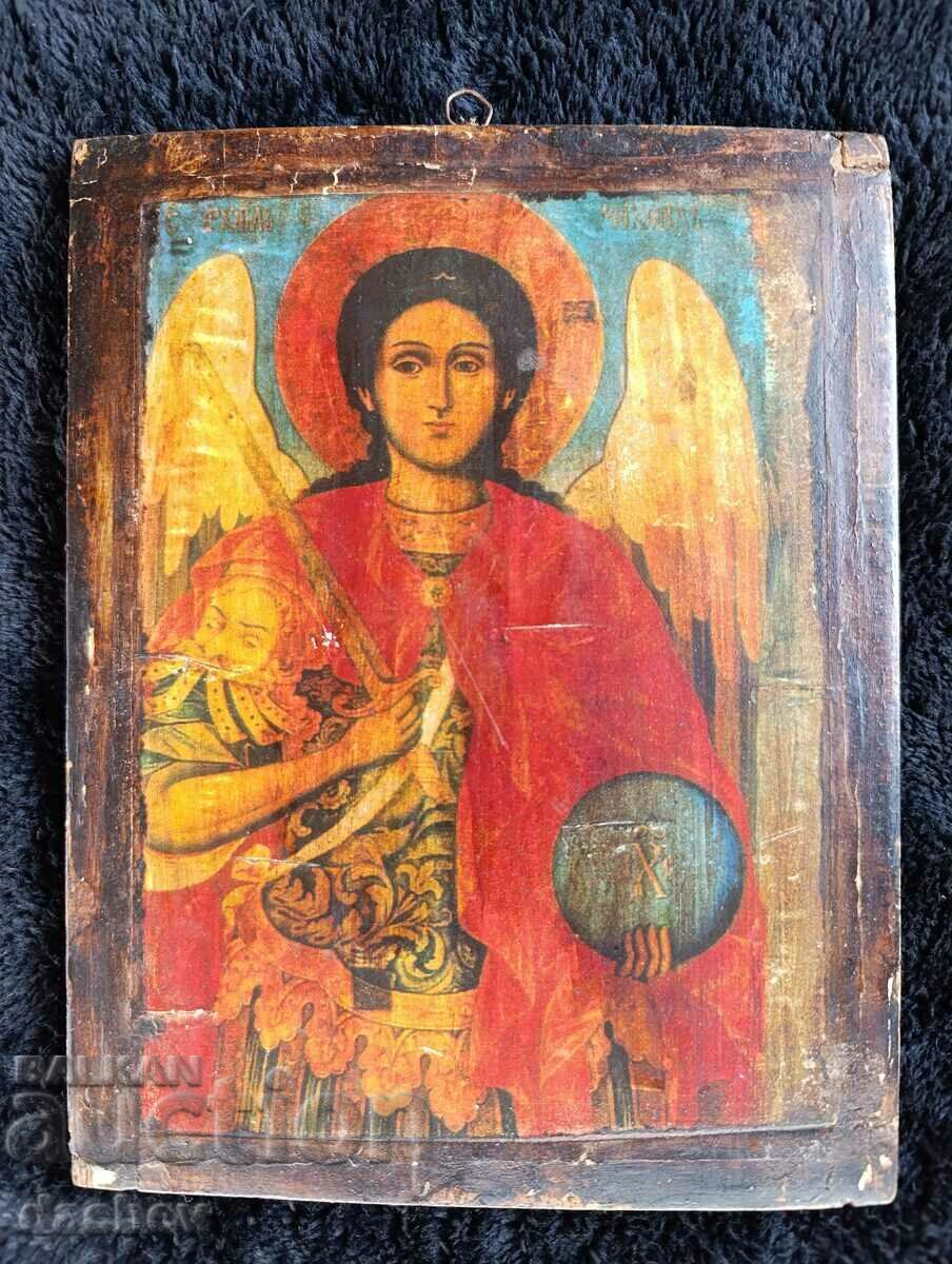 Old home icon of St. Archangel Michael 22cm x 17cm