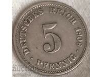 Germania 5 Pfennig 1909