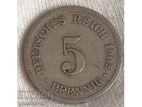 Germany 5 Pfennig 1905