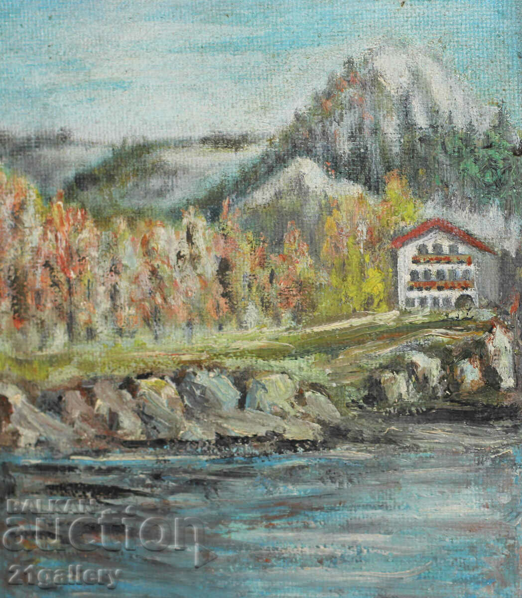 Delivery of D. Hadjiev Rural landscape, oil paints, signed Delivery of D. Hadjiev Rural landscape, oil paints, signed