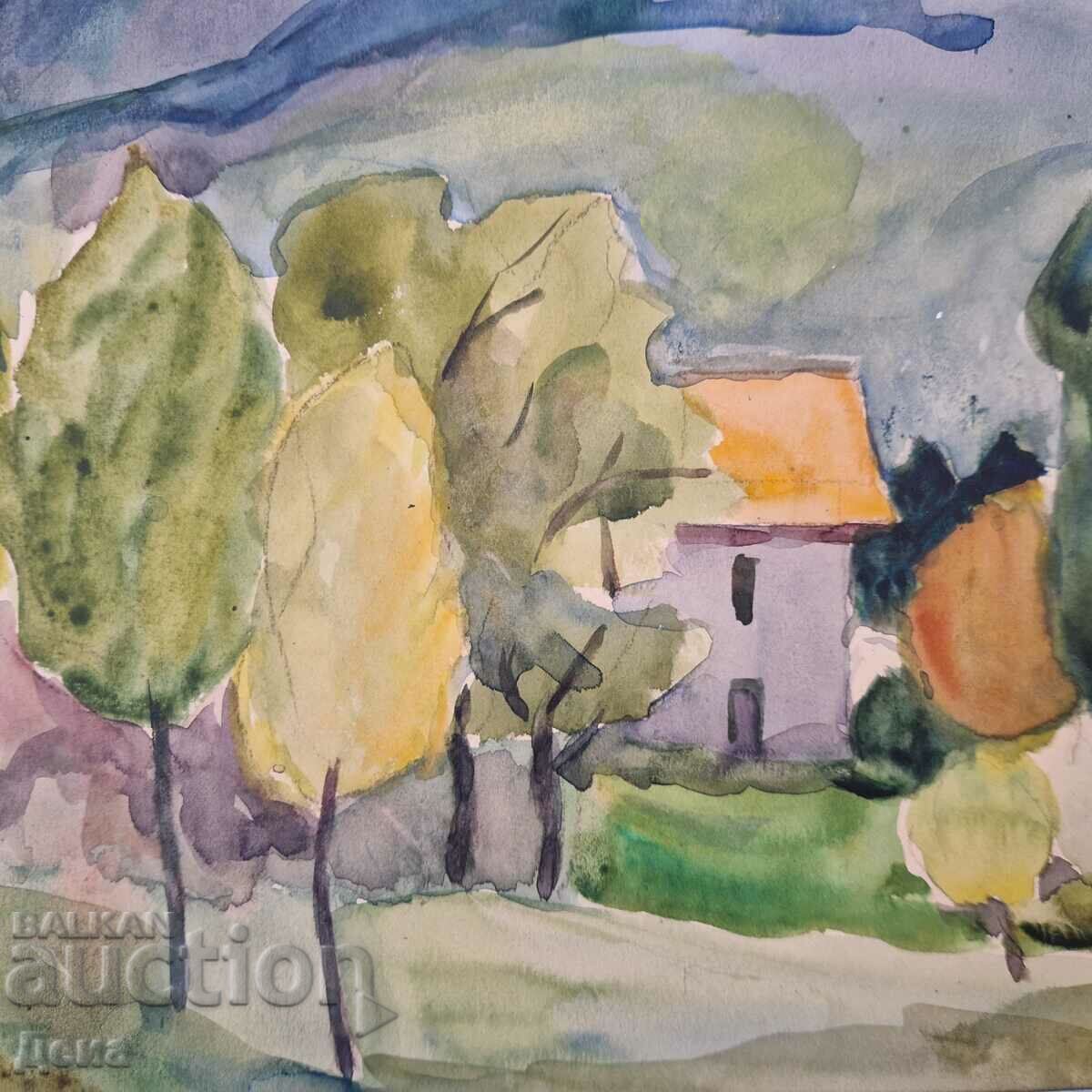 Yordanka Karamalakova watercolor 1990 - 6