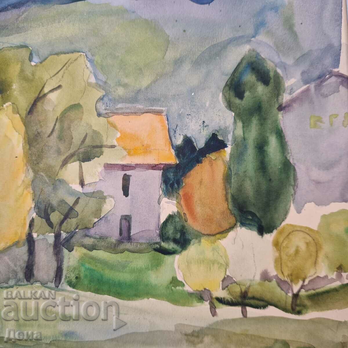 Yordanka Karamalakova watercolor 1990 - 7
