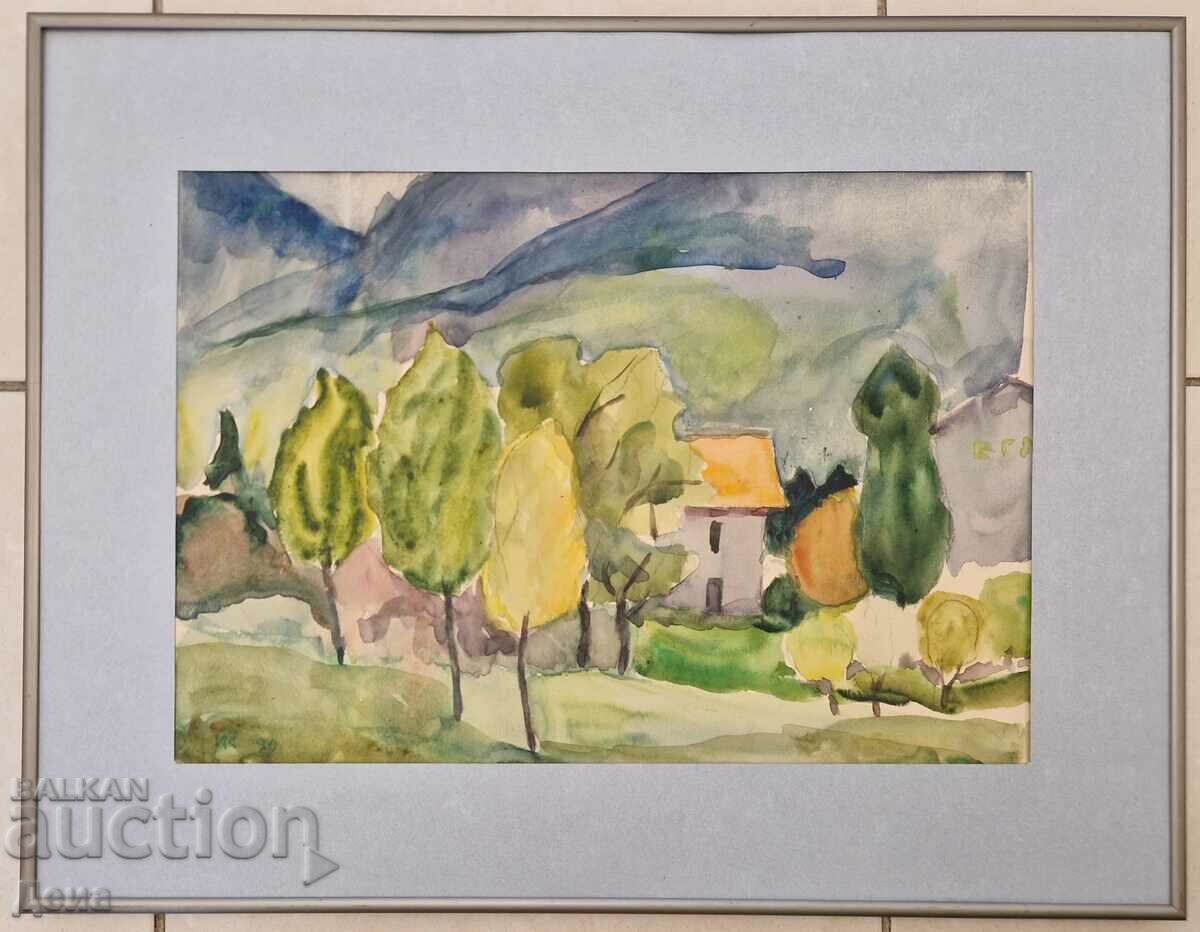 Yordanka Karamalakova watercolor 1990