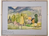 Yordanka Karamalakova watercolor 1990