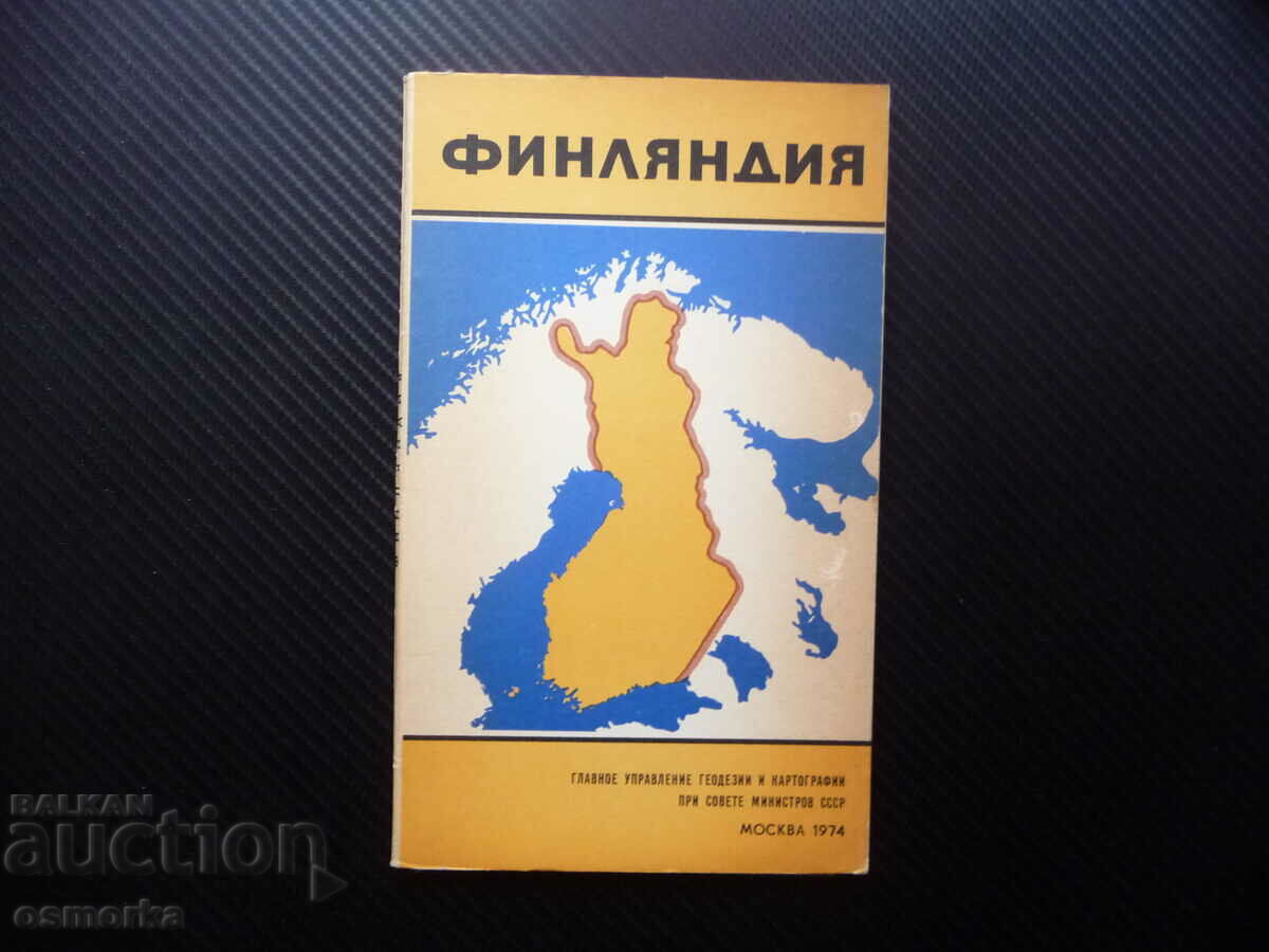 Finland map atlas geographical cities mountains information