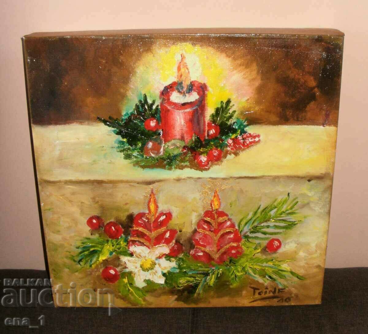 Зимна приказка - лот от 2 красиви коледни картини - 5