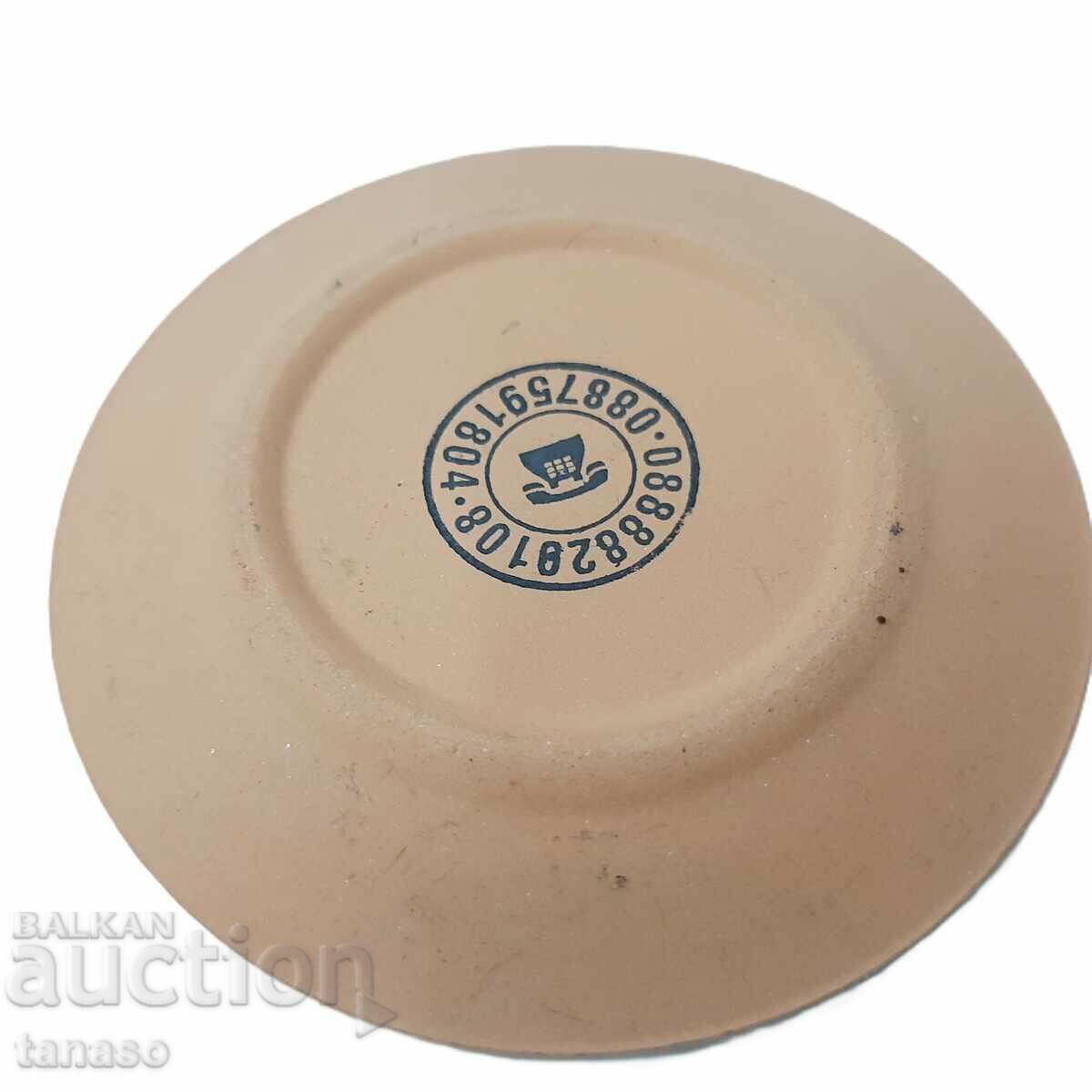 Small ceramic saucer, "Broad bow" with stand(11.5) - 5