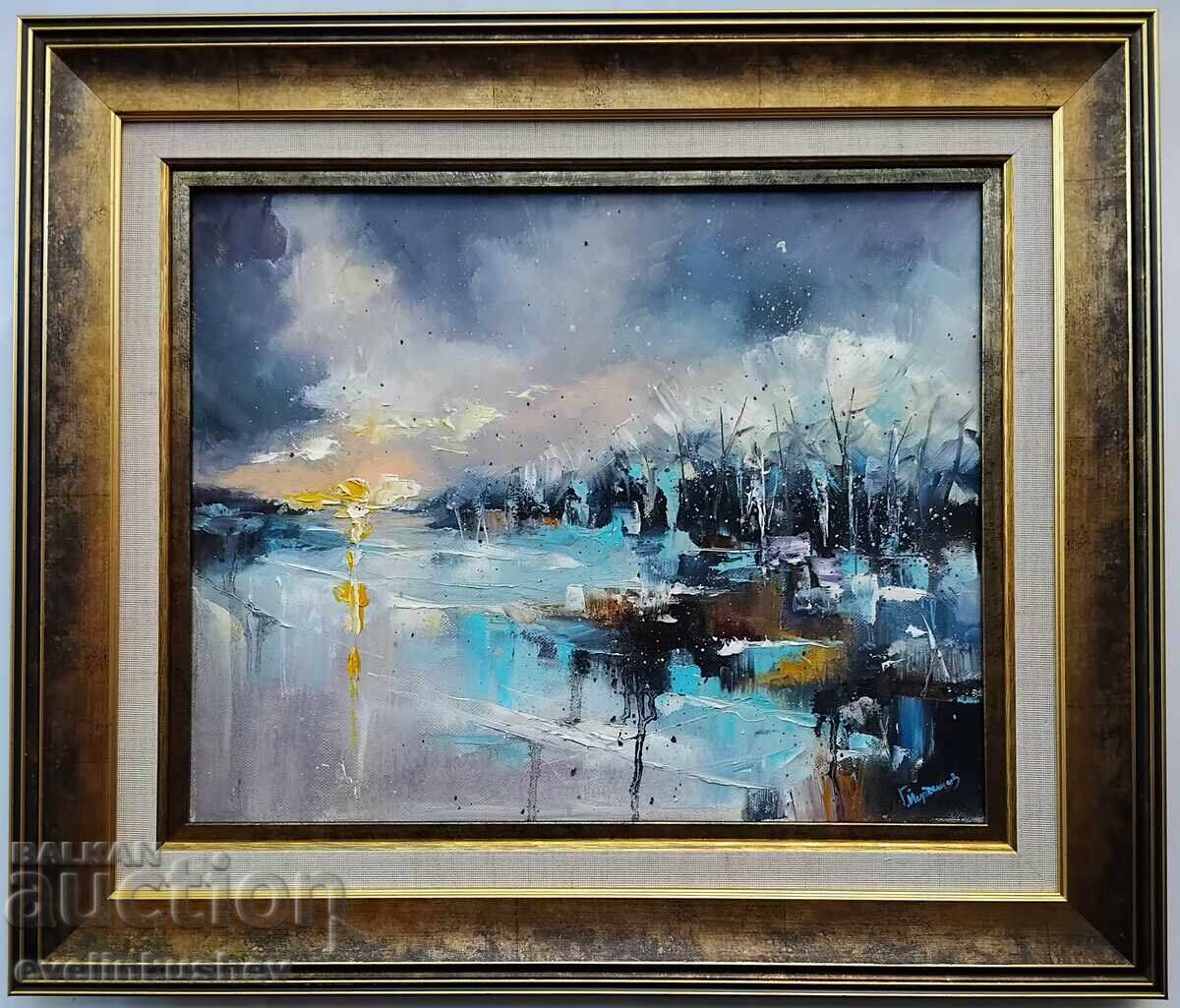 Auction Oil painting "Icy sunrise" Georgi Yordanov Auction Oil painting "Icy sunrise" Georgi Yordanov