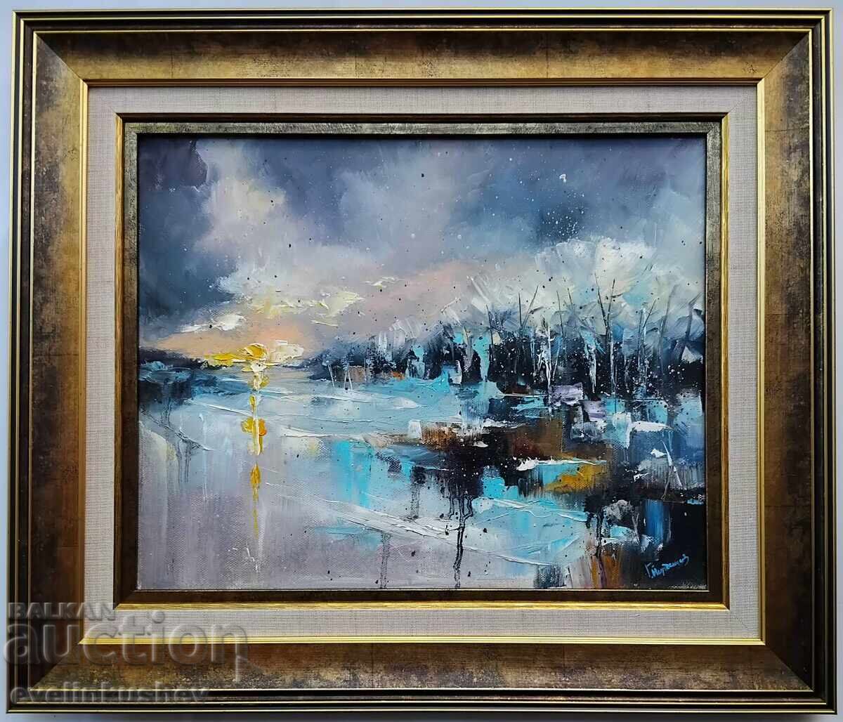Delivery of Oil painting "Icy sunrise" Georgi Yordanov Delivery of Oil painting "Icy sunrise" Georgi Yordanov