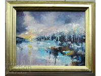 Oil painting "Icy sunrise" Georgi Yordanov