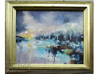 Oil painting "Icy sunrise" Georgi Yordanov