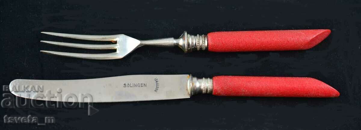 Auction  Cutlery SOLINGEN 12 pcs. FORKS AND KNIVES