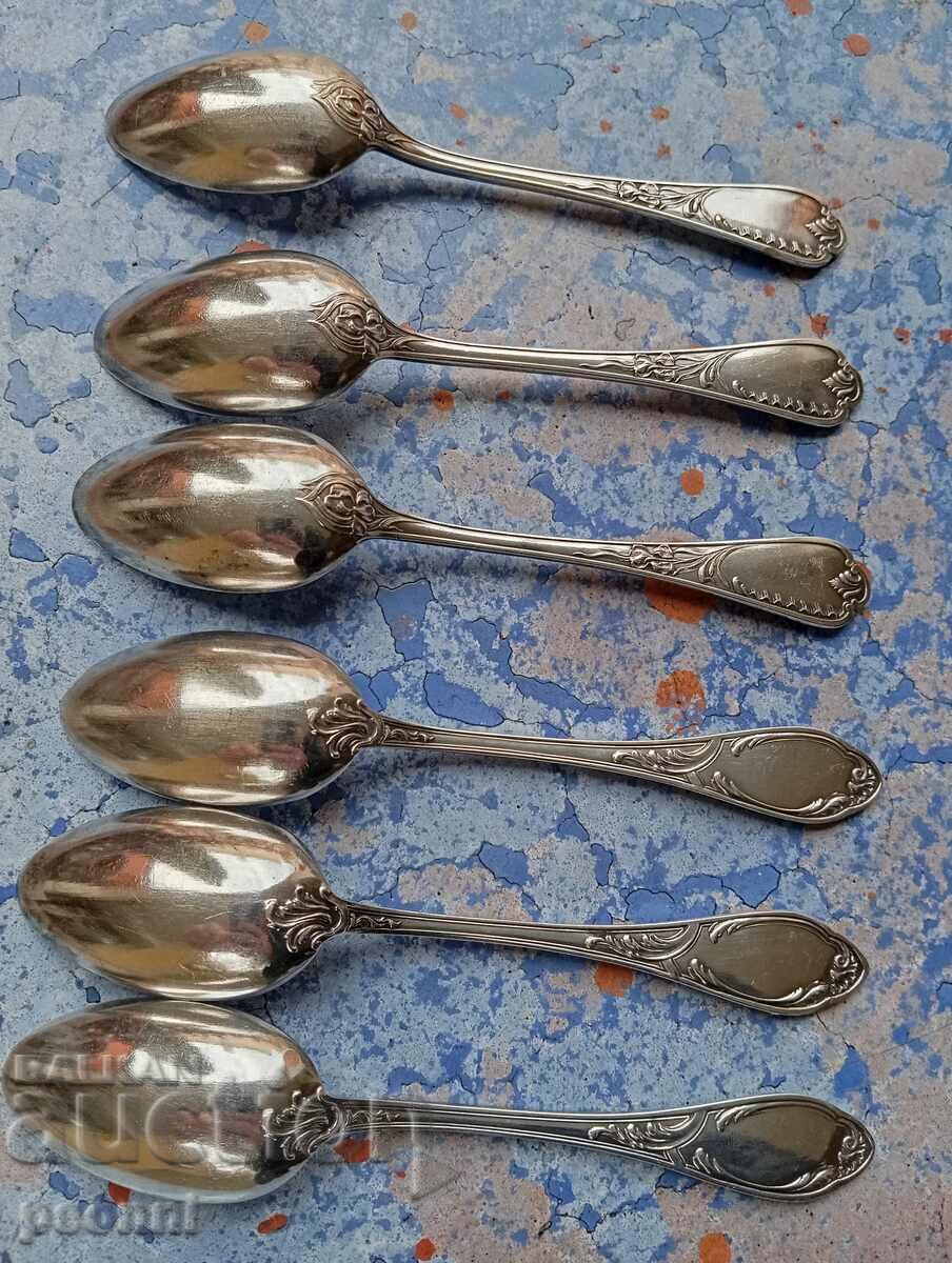 English silver plated spoons - 6 English silver plated spoons - 6