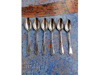 English silver plated spoons