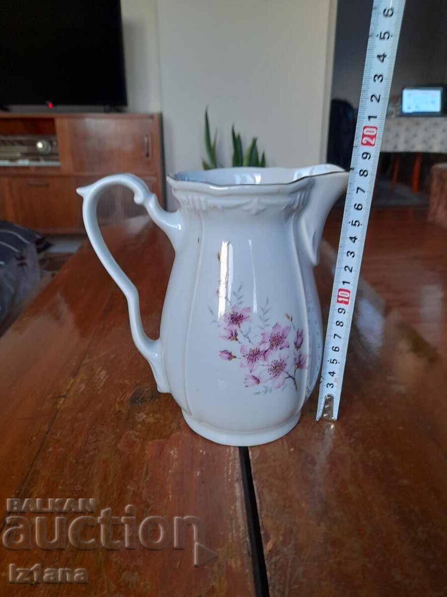 Auction Old porcelain jug Auction Old porcelain jug