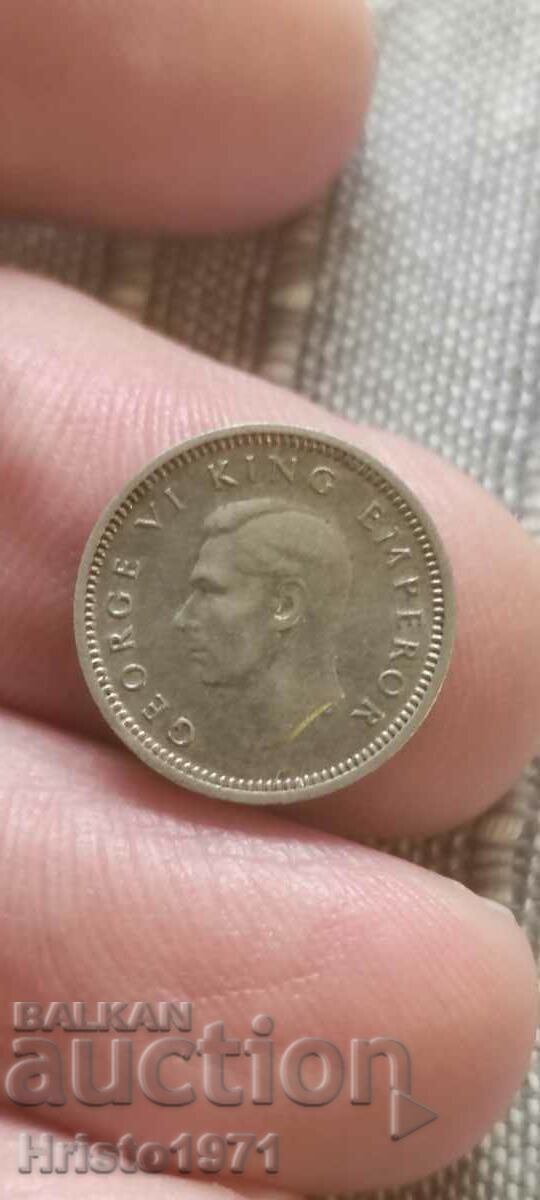 3 pence 1946 New Zealand 3 pence 1946 New Zealand