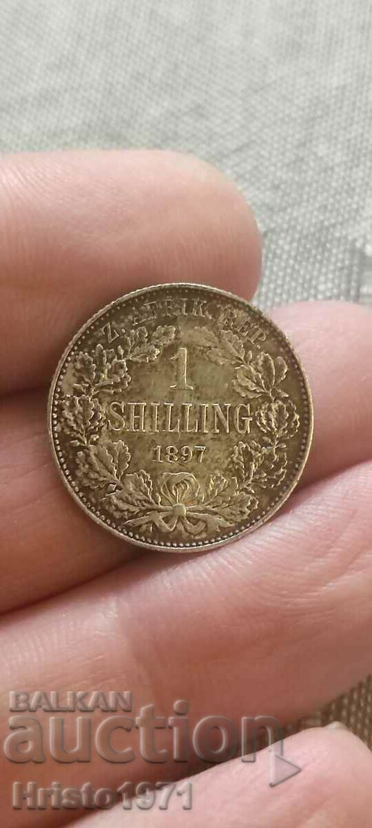 1 Shilling 1897 South Africa 1 Shilling 1897 South Africa