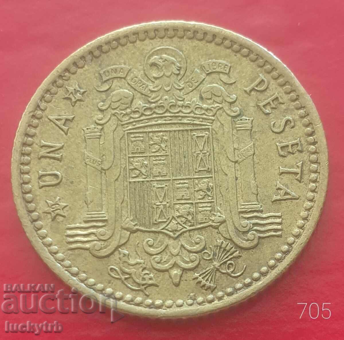 1 peseta 1966 "74" - Spain 1 peseta 1966 "74" - Spain