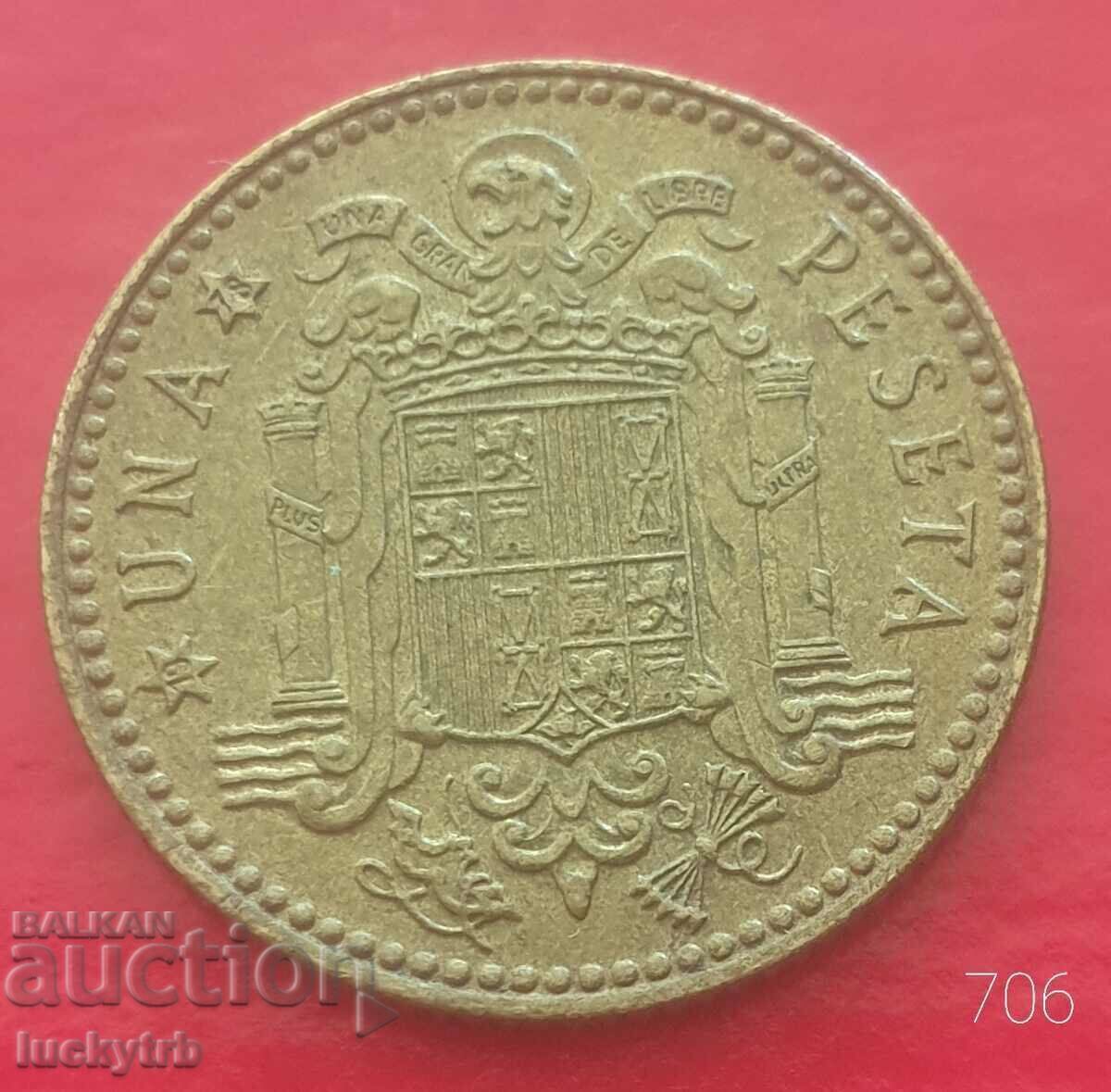 1 peseta 1975 "78" - Spania 1 peseta 1975 "78" - Spania