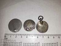 Old silver coins for jewelry and costumes, 19th century