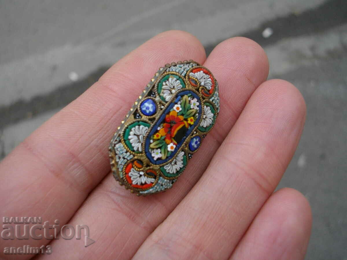 OLD VENETIAN MOSAIC BROOCH with price 45.00 BGN | € 23.01 OLD VENETIAN MOSAIC BROOCH with price 45.00 BGN | € 23.01