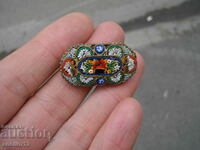 OLD VENETIAN MOSAIC BROOCH