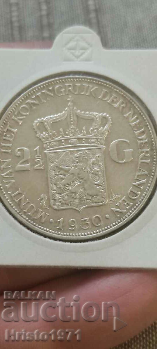 2 1/2 gulden 1930 with price 70.00 BGN | € 35.79 2 1/2 gulden 1930 with price 70.00 BGN | € 35.79