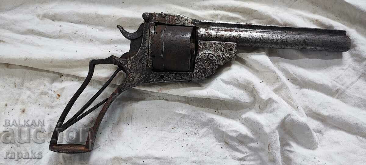 Revolver Smith/ Pistol Vernant, donator, restaurare, pușcă