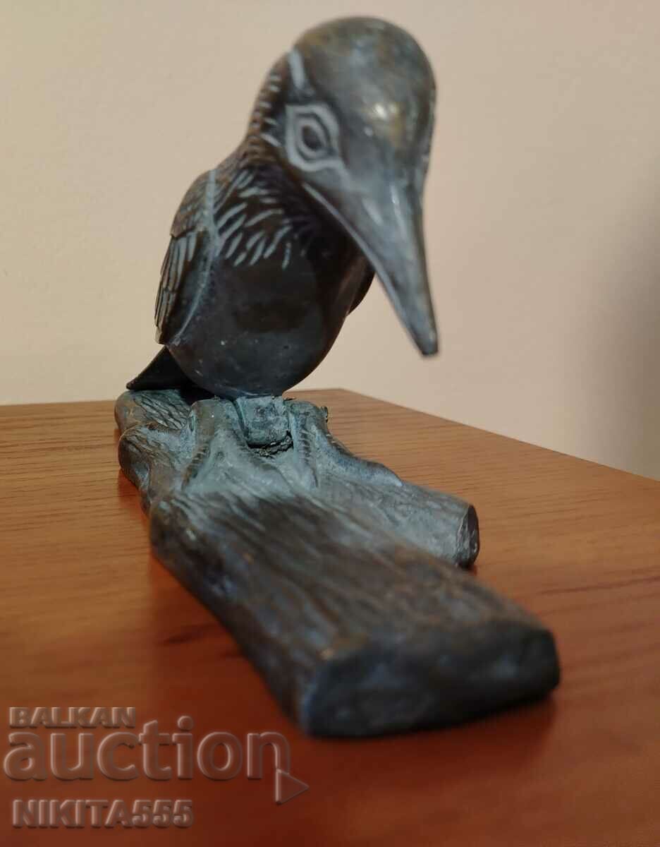 Auction Old bronze door knocker - Woodpecker Auction Old bronze door knocker - Woodpecker