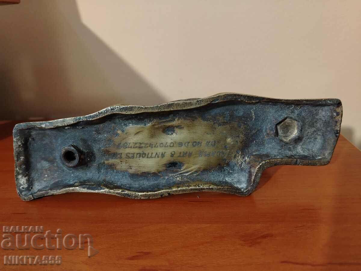 Old bronze door knocker - Woodpecker - 6 Old bronze door knocker - Woodpecker - 6