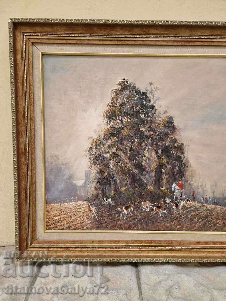 Delivery of Very good oil on canvas painting Delivery of Very good oil on canvas painting