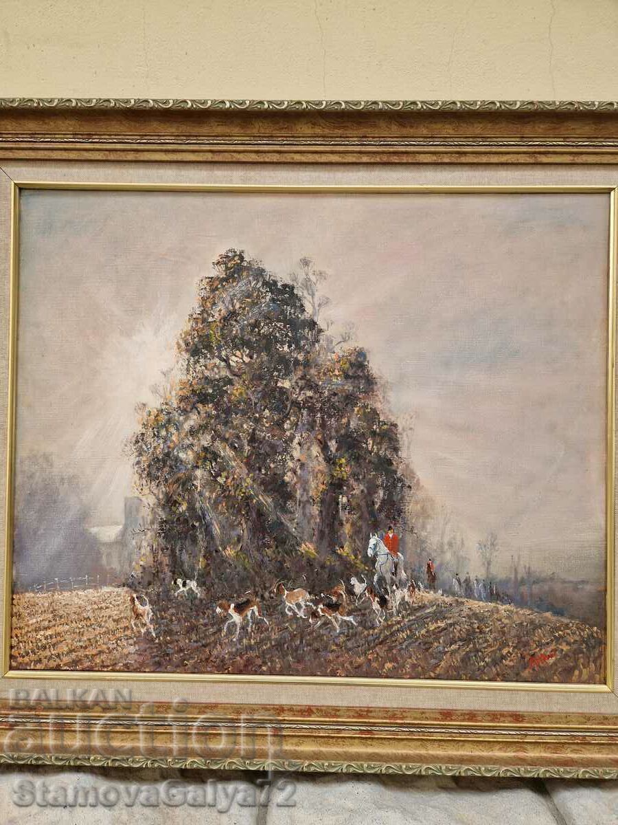 Very good oil on canvas painting - 7