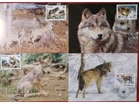 Poland - WWF fauna, wolf, 1985