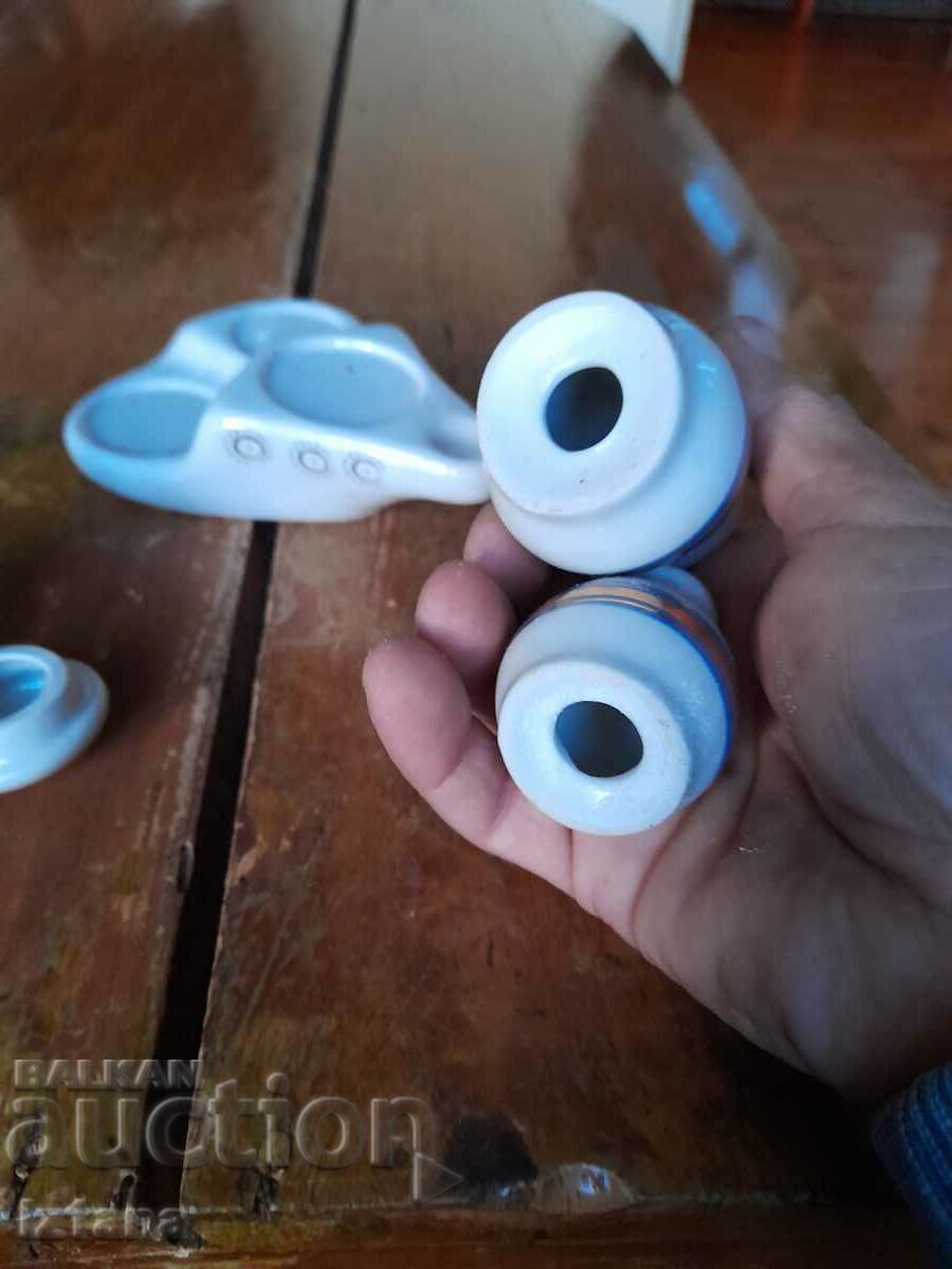 Old porcelain salt shaker, salt shakers - 5